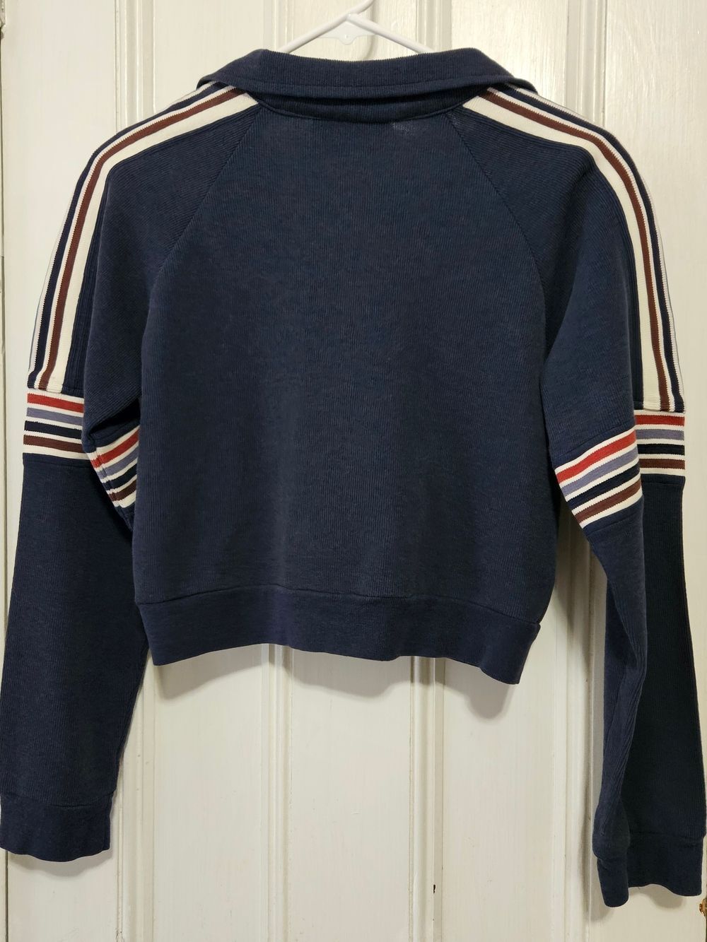 Vintage 90s Next Era Totally Cropped Knit Track Jacket - Joey Potter Aesthetic X - Picture 4 of 12